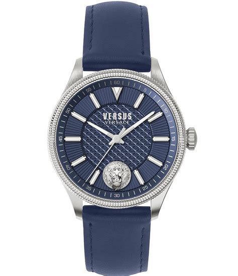 versus versace blue men watch|versus Versace colonne men's watch.